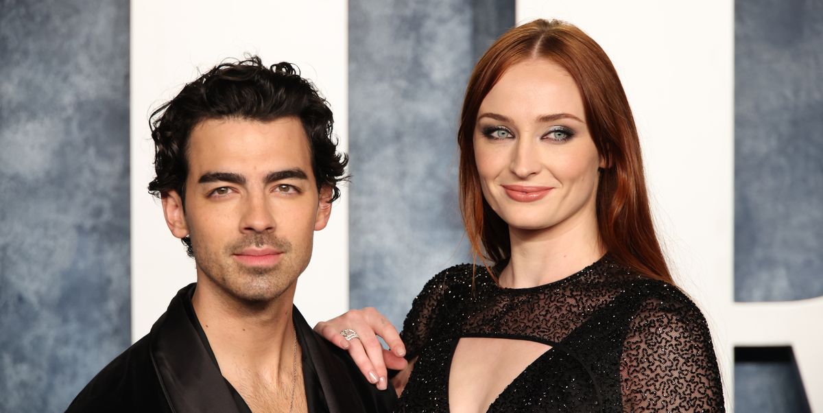 Sophie Turner Matched Joe Jonas in Black at the 2023 Vanity Fair Oscars After Party