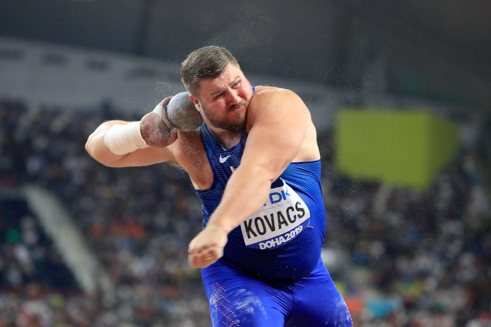 track and field   shot put