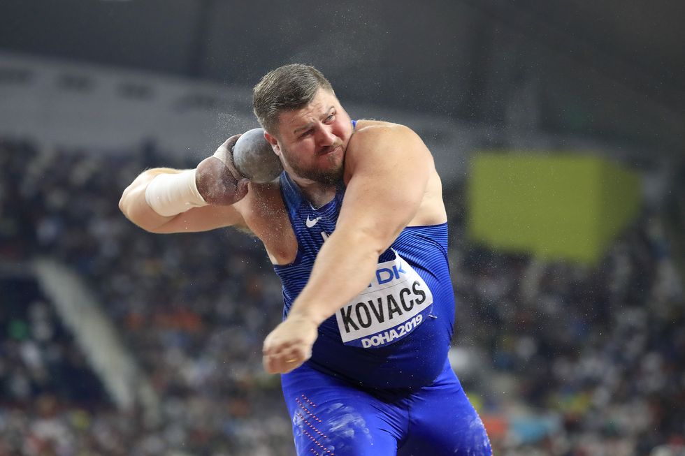 track and field   shot put