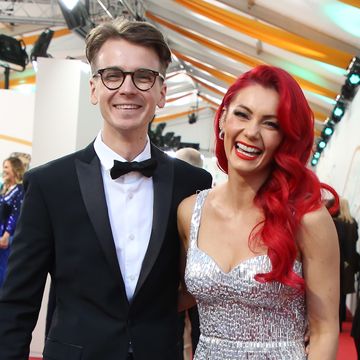 joe sugg and dianne buswell smiling on the red carpet, joe sugg, dianne buswell
