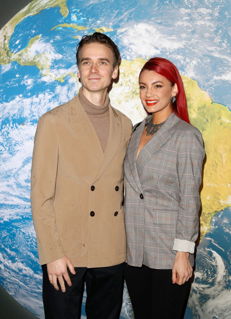 joe sugg and dianne buswell together attending the bbc earth experience in march 2023