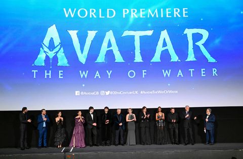 the world premiere of james cameron's "avatar the way of water"