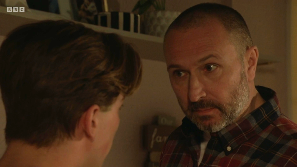 eastenders, ross marshall talking to joel marshall