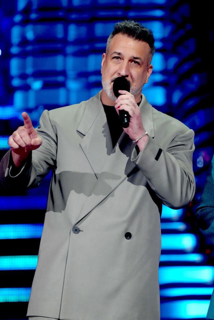 newark, new jersey september 12 joey fatone speaks onstage the 2023 mtv video music awards at prudential center on september 12, 2023 in newark, new jersey photo by jeff kravitzgetty images for mtv
