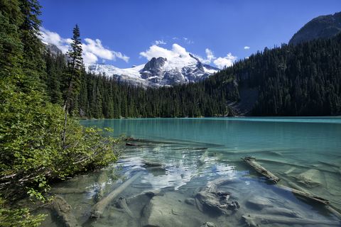 joffre lakes in summer, bc, canada