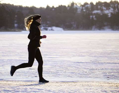 winter health myths - running outside in the winter