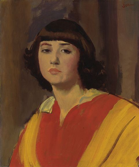 Augustus John's "Portrait of a Lady," which was once on display at Annabel's and will go to auction.