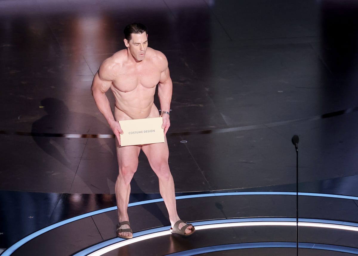 Was John Cena actually naked at the Oscars? BTS video proof