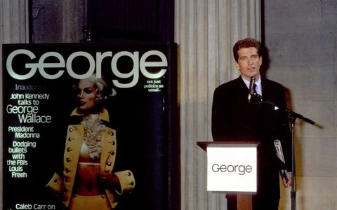john f kennedy jr Press Conference For New Magazine "George"