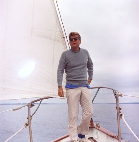 John F. Kennedy On Sailboat