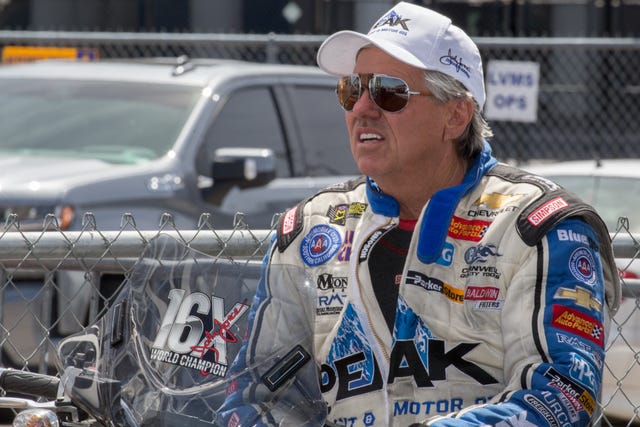 John Force Tears Up While Talking About Watching Daughter Brittany