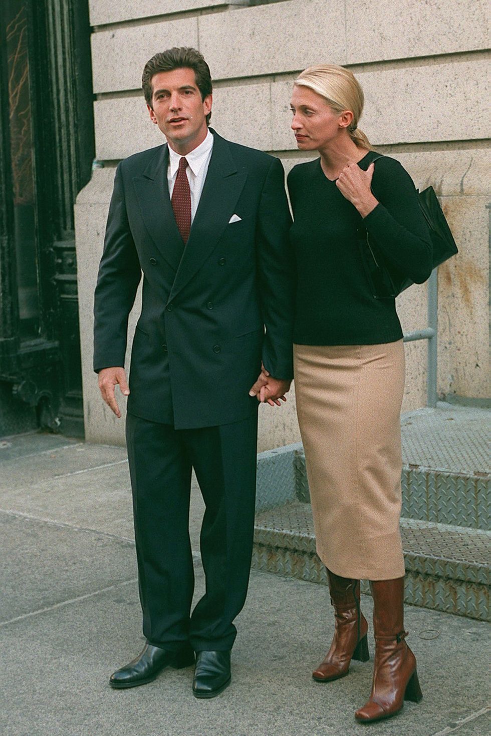 JOHN JOHN KENNEDY AND HIS WIFE CAROLYN IN NEW YORK