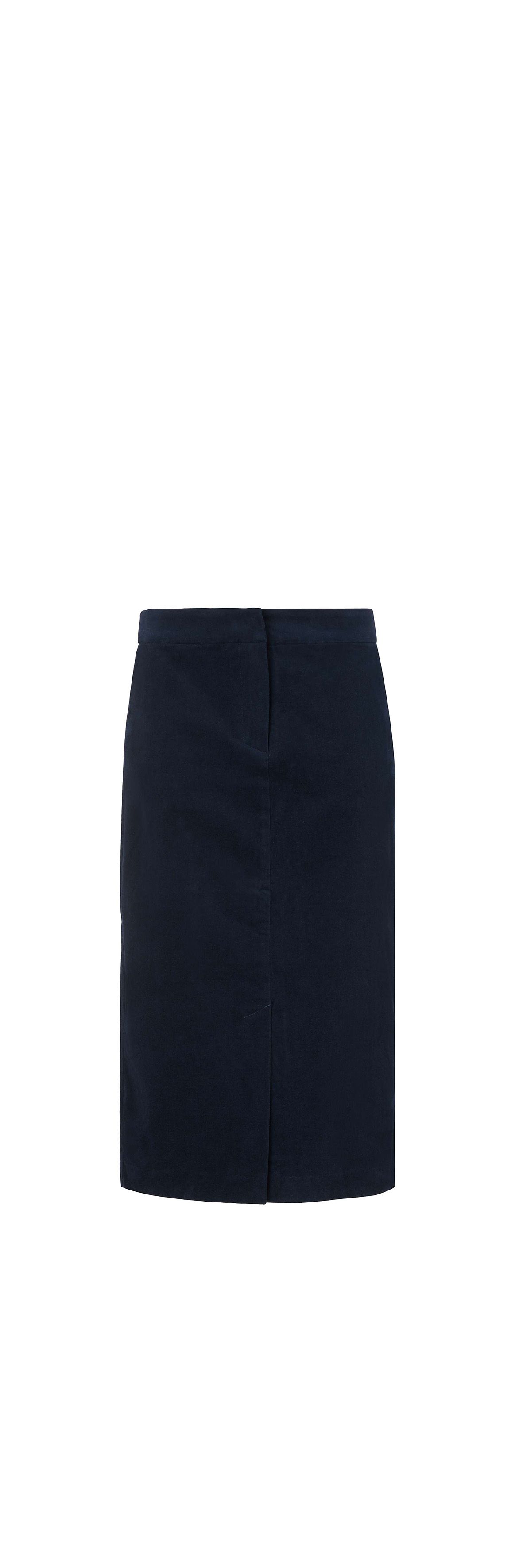 Navy corduroy pencil outlet skirt