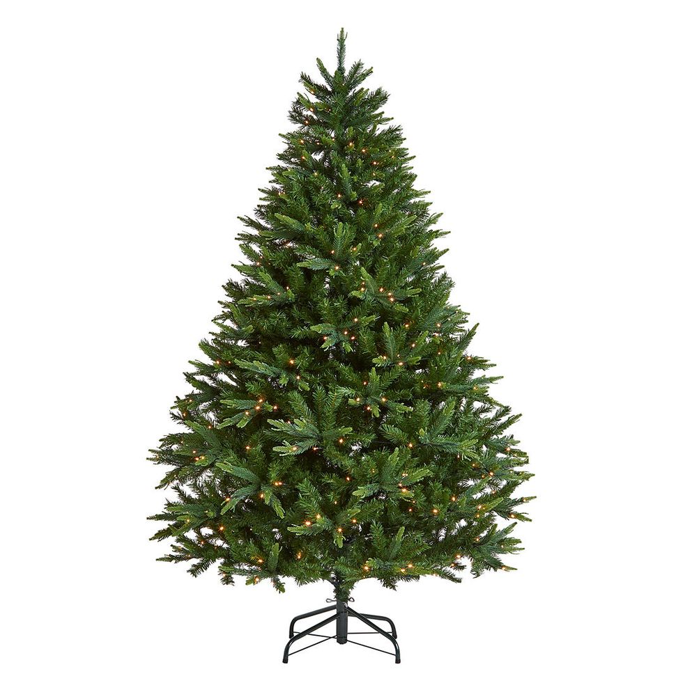 John Lewis & Partners Gold Peardrop Pre-lit Christmas Tree, 7ft