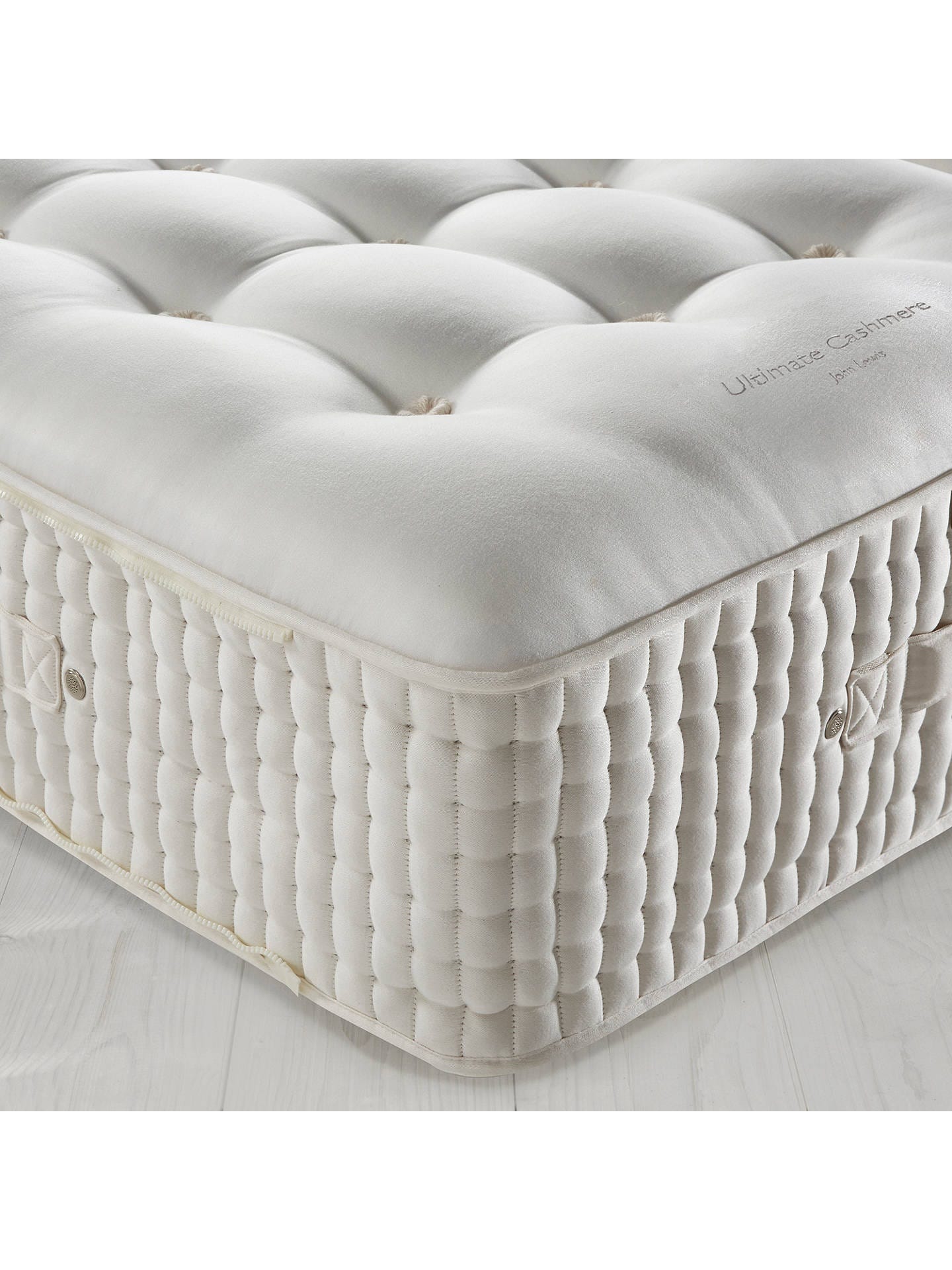 John Lewis & Partners The Ultimate Collection Cashmere Pocket Spring Zip Link Mattress