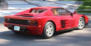 Land vehicle, Vehicle, Ferrari testarossa, Car, Supercar, Sports car, Ferrari tr, Race car, Automotive design, Ferrari 348, 