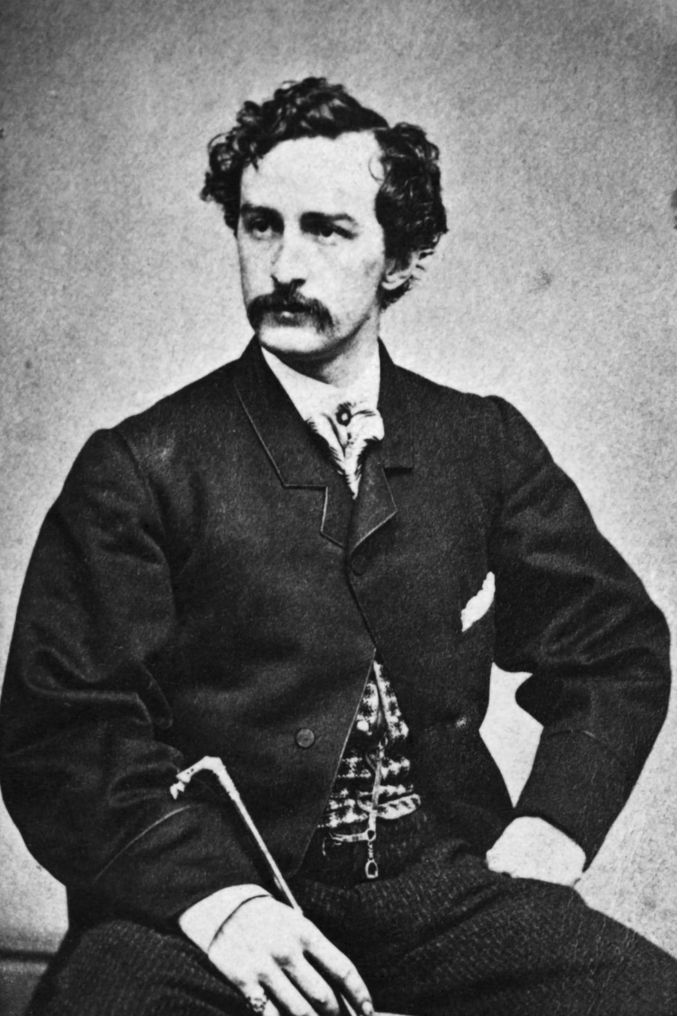 Een nietgedateerd portret van John Wilkes Booth