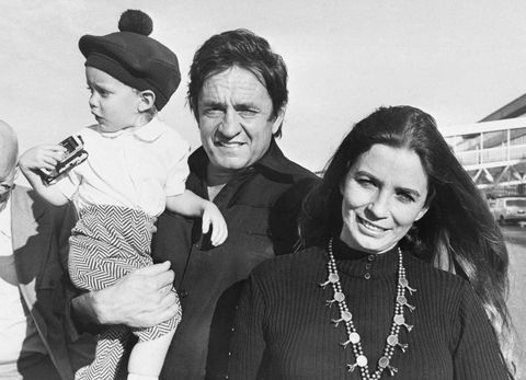 Johnny Cash with Wife June and Son John