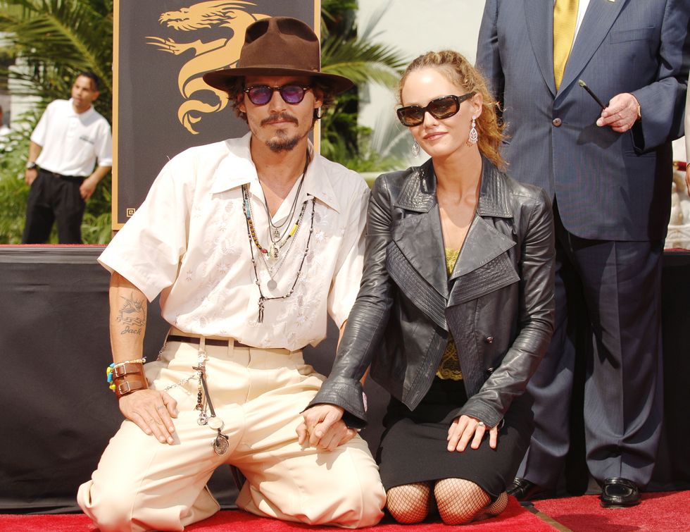 johnny depp honored with a hand and footprint ceremony at grauman's chinese theatre