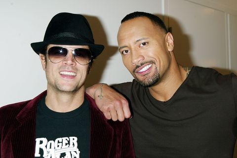 mtv trl with the rock and johnny knoxville