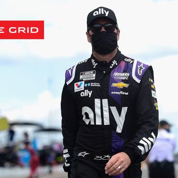 long pond, pennsylvania   june 28 jimmie johnson, driver of the 48 ally chevrolet, walks on the grid prior to the nascar cup series pocono 350 at pocono raceway on june 28, 2020 in long pond, pennsylvania photo by jared c tiltongetty images