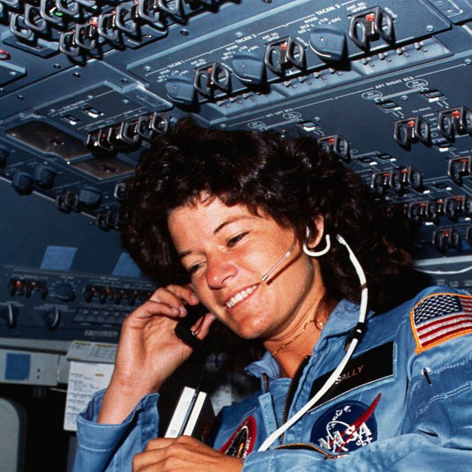 sally ride communicating with ground control