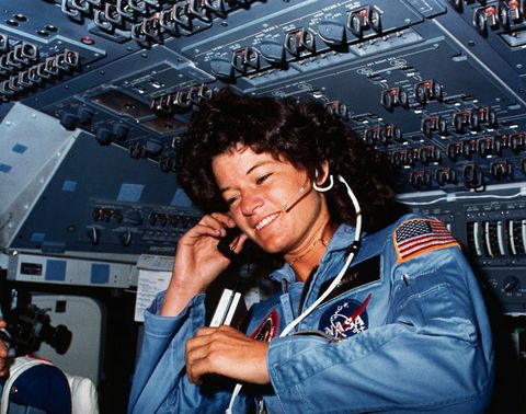 sally ride communicating with ground control