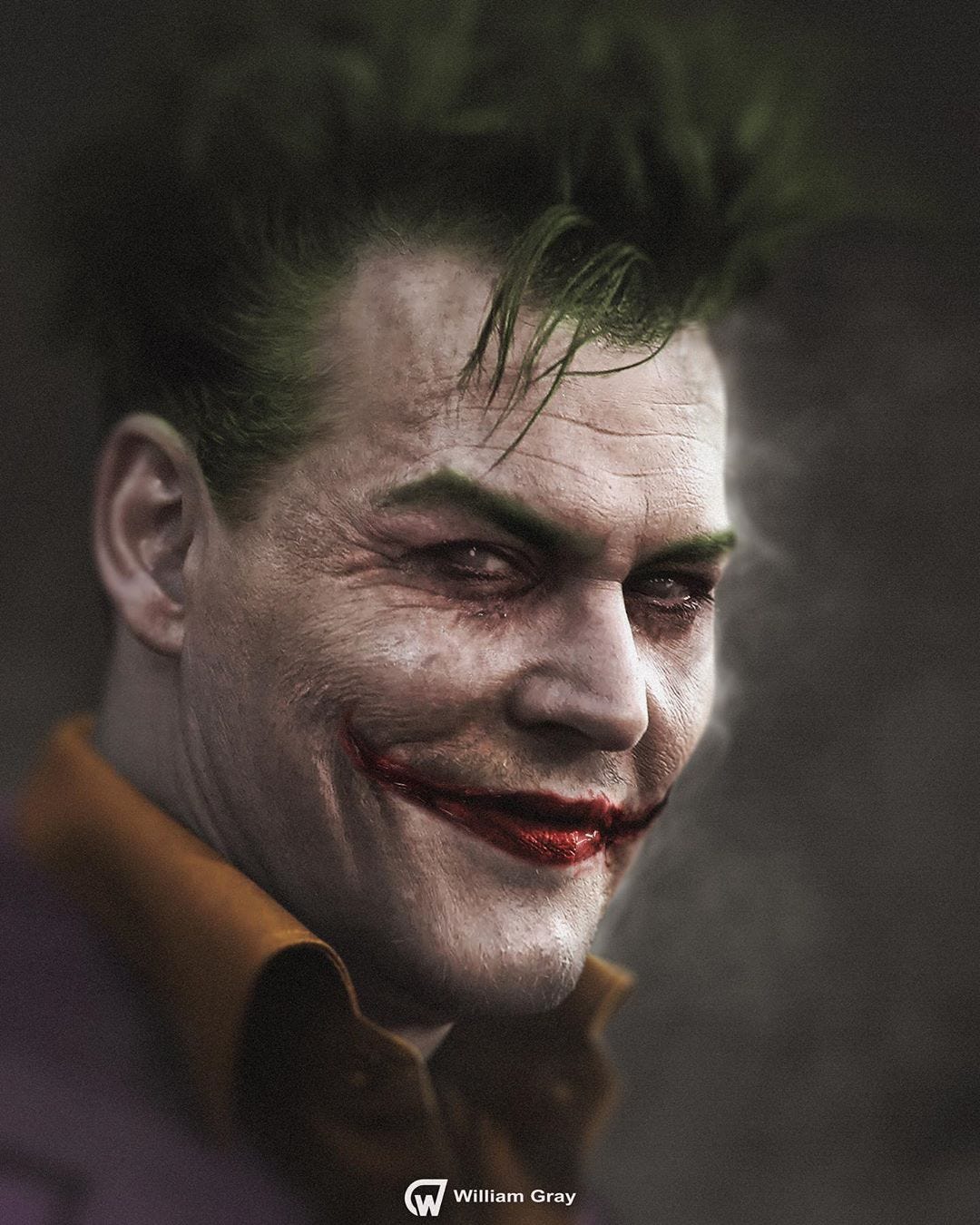 The Batman, Johnny Depp como el Joker de Robert Pattinson - Fan