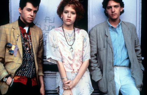 jon cryer and molly ringwald in 'pretty in pink'