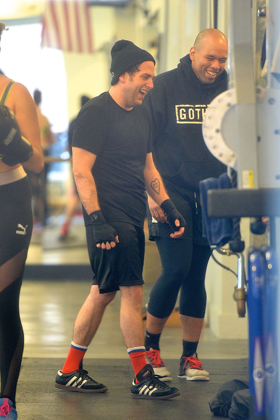Jonah Hill working out in New York City. 