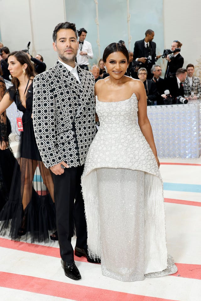 Mindy Kaling Looks Stunning in a Corseted Dress at Met Gala 2023