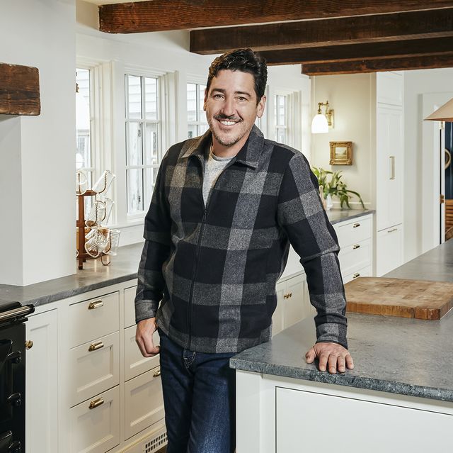 as seen on hgtv's farmhouse fixer, jonathan knight and his designer kristina crestin, work to revitalize farmhouses in the northeast he poses for a portrait in the renovated kitchen of a farmhouse in ipswich, massachusetts