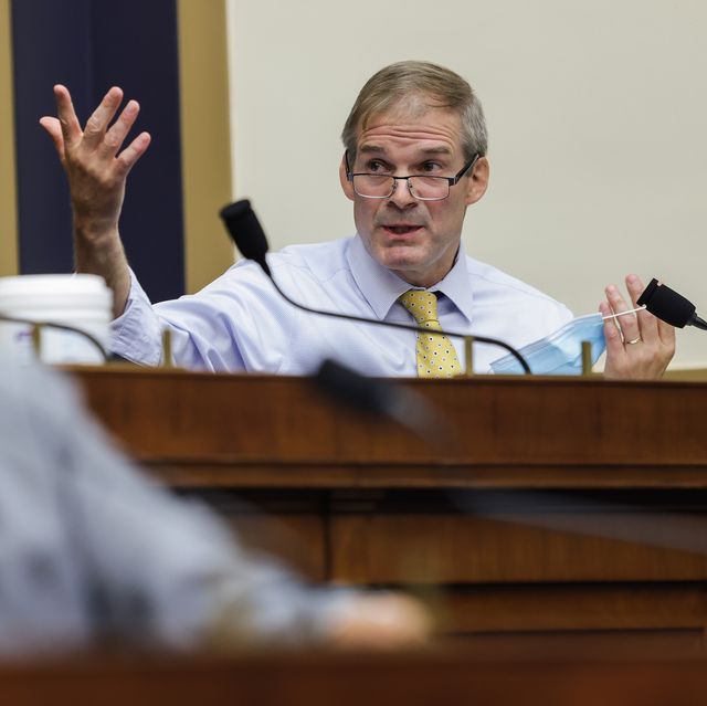 washington, dc   july 29 rep jim jordan r oh speaks during the house judiciary subcommittee on antitrust, commercial and administrative law hearing on online platforms and market power in the rayburn house office building, july 29, 2020 on capitol hill in washington, dc photo by graeme jennings poolgetty images