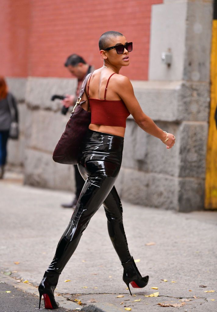 New yorker latex leggings sale