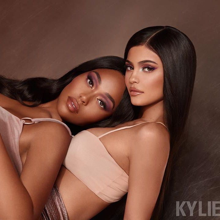 Kylie Jenner and Jordyn Woods Wear Sexy Bodysuits in New Behind the Scenes  Video for Kylie Cosmetics Collaboration