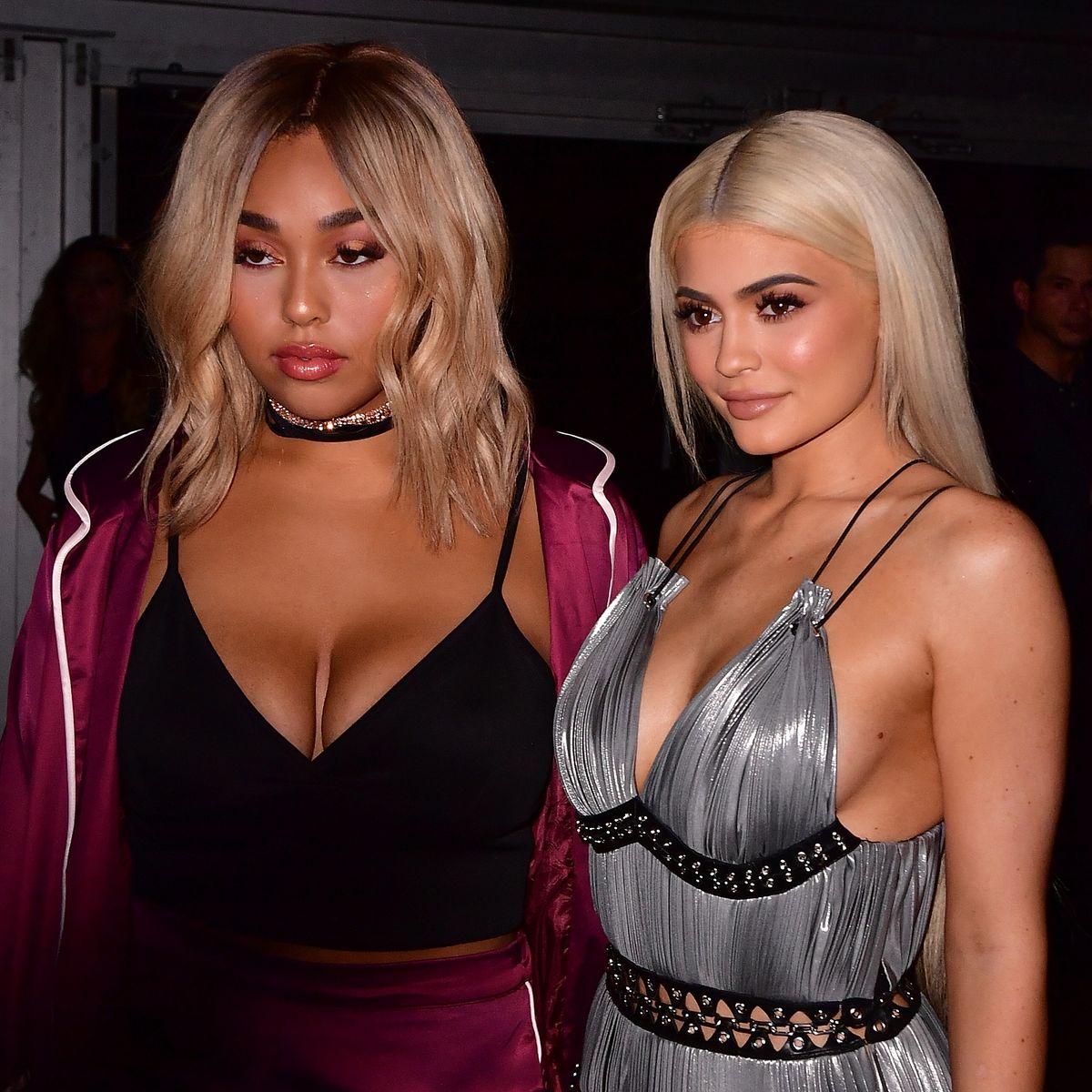 Jordyn Woods sends message with choker necklace at dinner with Kylie Jenner