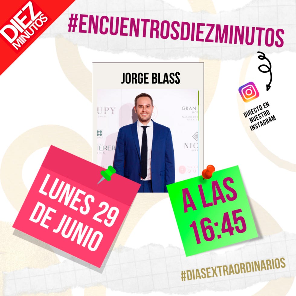 jorge blass y sonsóles Ónega estarán esta semana en encuentrosdiezminutos
