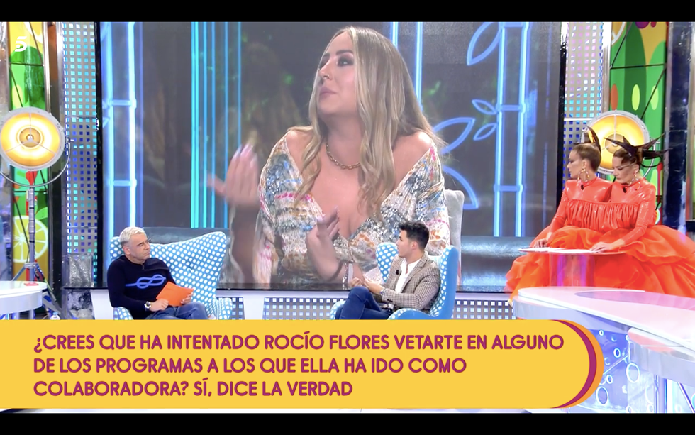 jorge javier bromea con los vetos de rocío flores