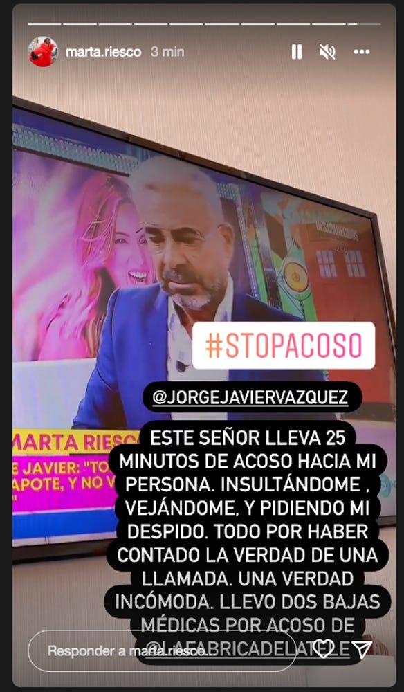 sálvame marta riesco acusa a jorge javier por acoso