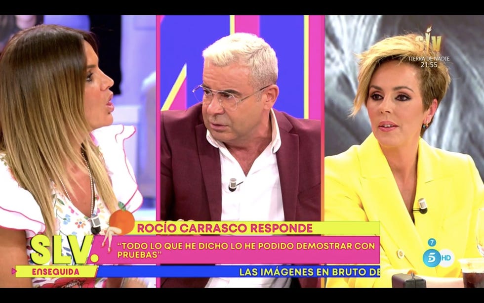 rocío carrasco, marta lópez y jorge javier vázquez