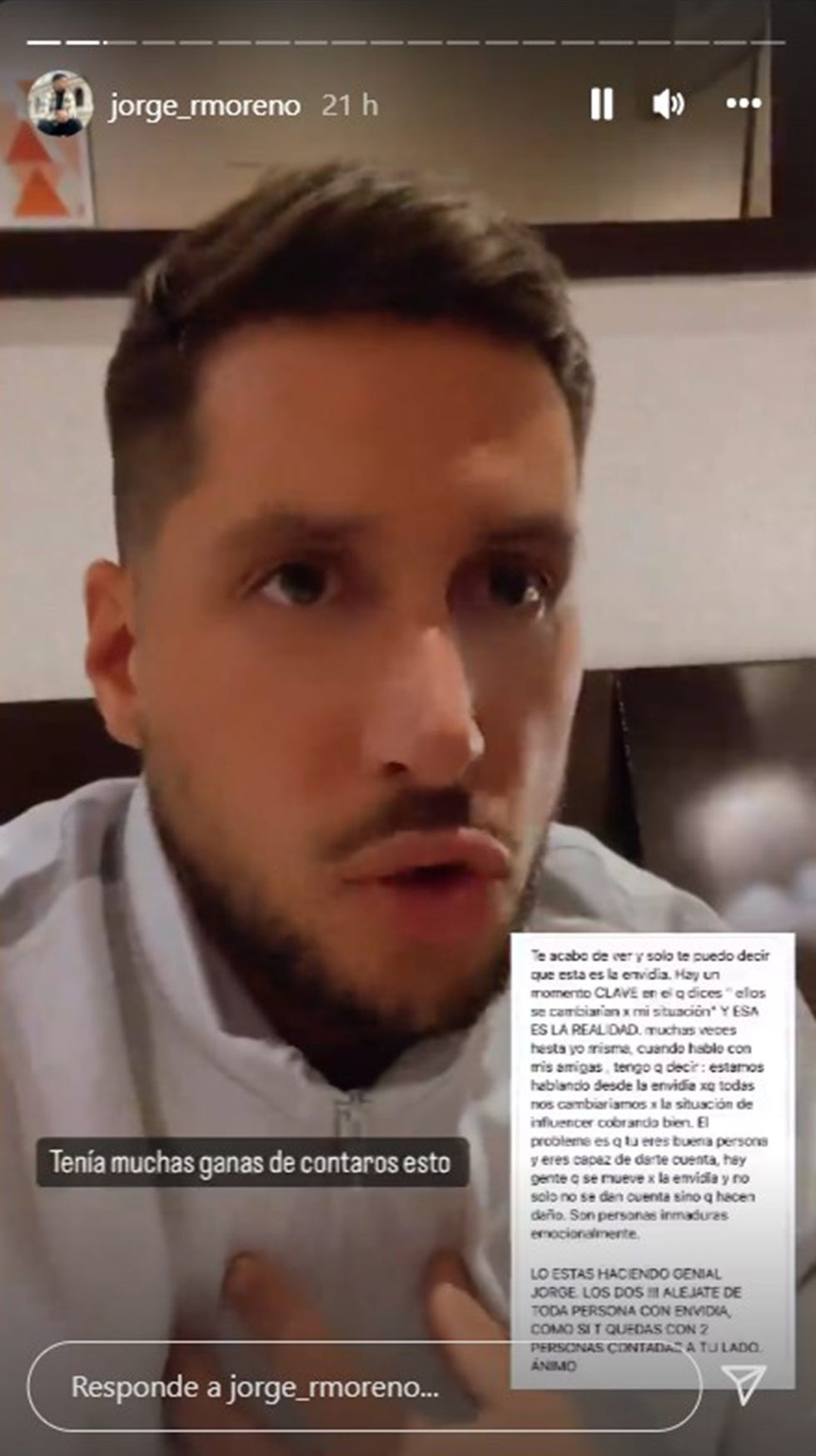 jorge moreno revela que dejó su trabajo por burlas de sus compañeros por su relación con yoli