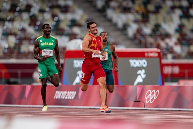 jorge ureña corre en los juegos olímpicos de tokio