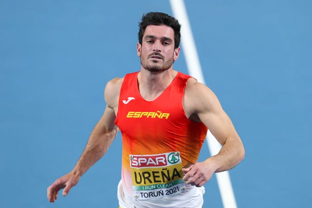 jorge ureña corre los 60 metros lisos en el europeo de torun