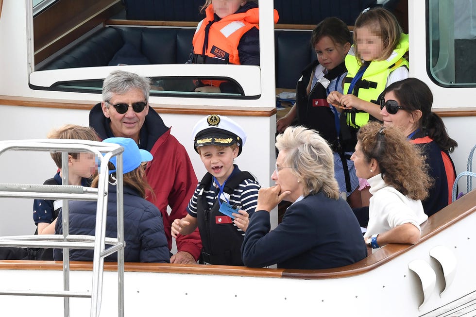 Jorge y Carlota de Cambridge en la regata 'The King's Cup'