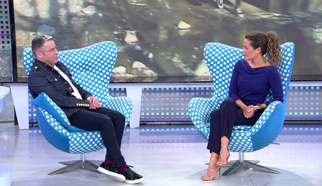jorge javier vázquez y laura madrueño, la chica del tiempo, en 'sálvame'