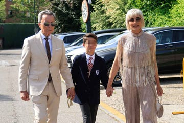 jose ortega cano y ana maria aldon en la comunion de su hijo jose maria