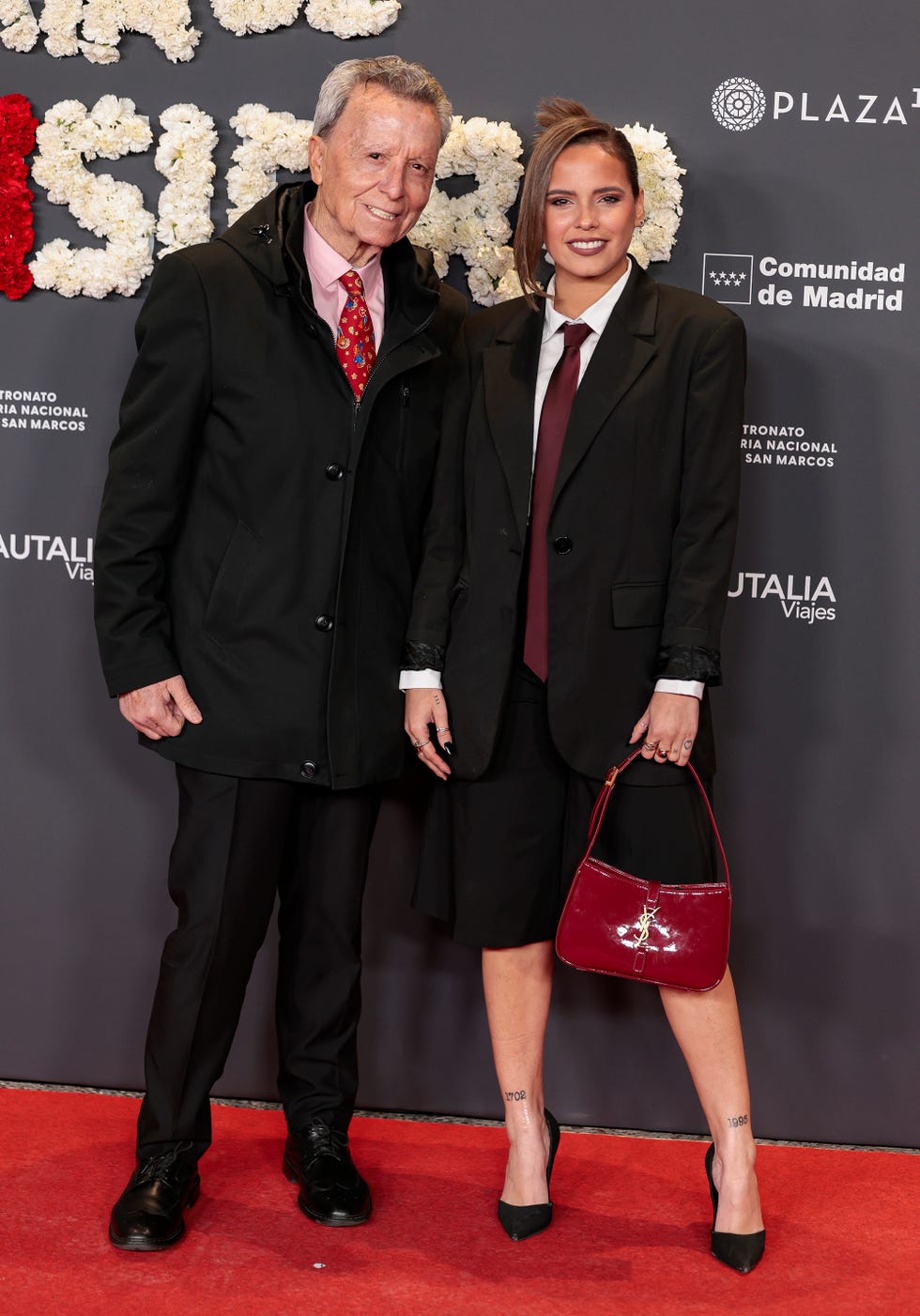 jose ortega cano y su hija, gloria camila ortega, posan en el photocall de la fiesta de presentacion del cartel de la feria de san isidro 2025