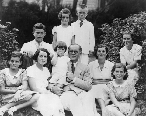 family portrait of the kennedys