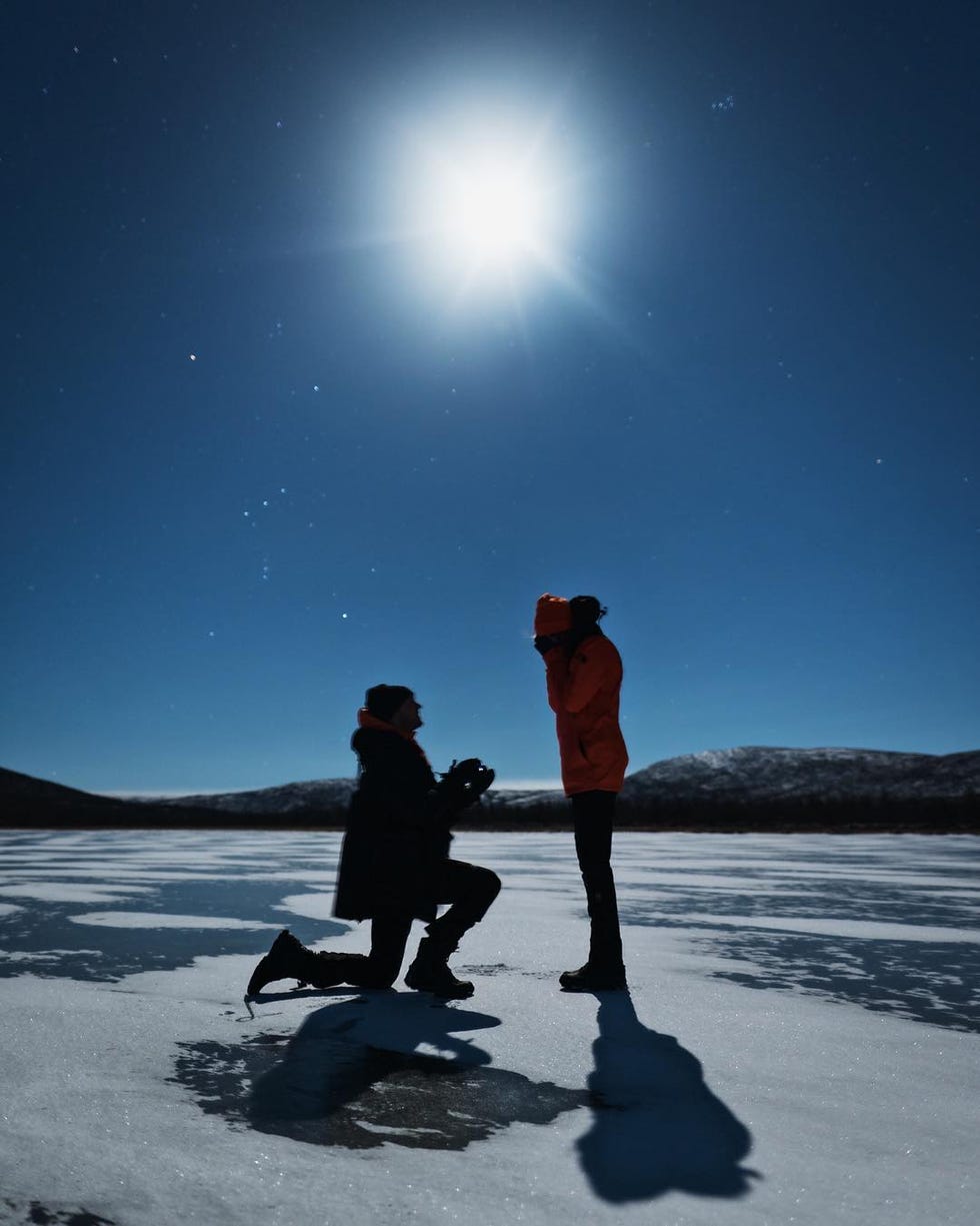 Sky, Winter, Snow, Astronomical object, Moonlight, Night, Photography, Landscape, Arctic, Ice, 