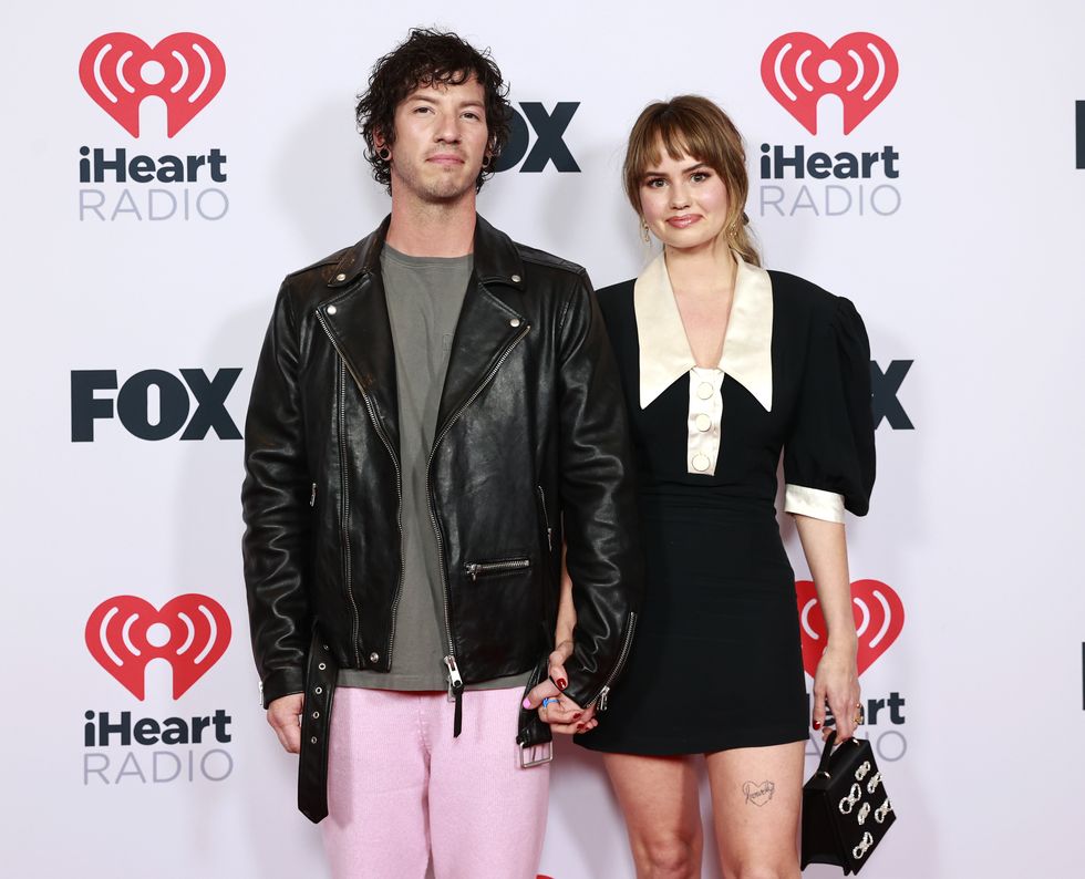 Josh Dan and Debbie Ryan on the red carpet at the 2021 IHEARTRADIO MUSIC AWARDS in Los Angeles